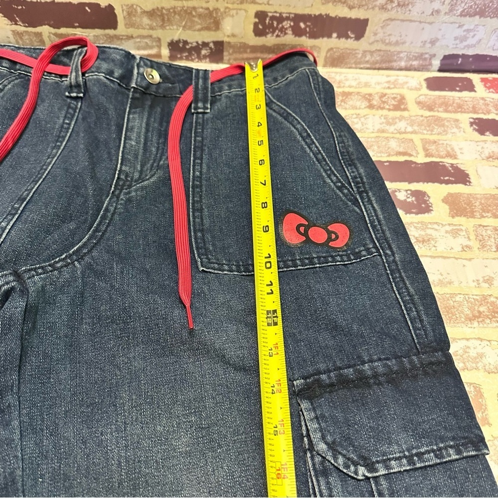 Hello Kitty Denim Jeans with Pink Accents size 1 - Picture 7 of 11